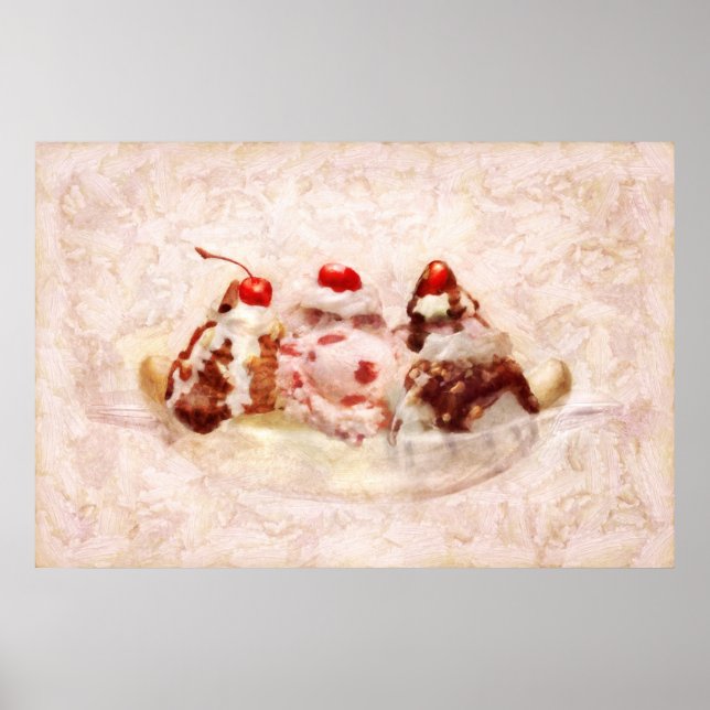Sweet - Ice Cream - Banana split Poster (Front)