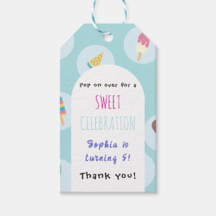 Sweet Ice Cream Birthday Gift Tags