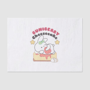 Sweet Indulgence: Buniberry Cheesecake Delight Tissue Paper