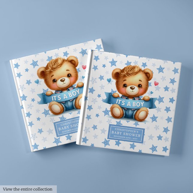 Sweet It’s a boy teddy bear guest book little boy (Sweet It’s a boy teddy bear guest book little boy)