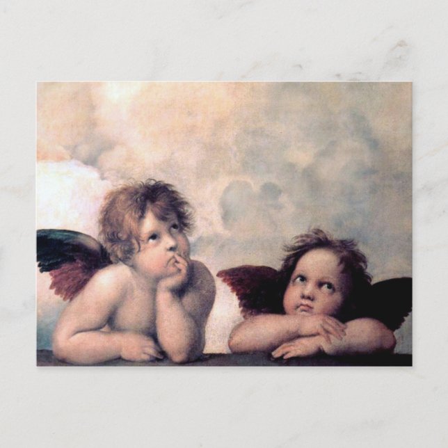 Sweet Italian Angels Renaissance Masterpiece Postcard (Front)