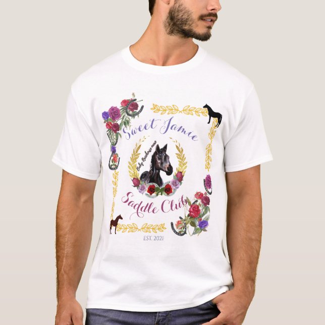 sweet Jamie saddle club T-Shirt (Front)