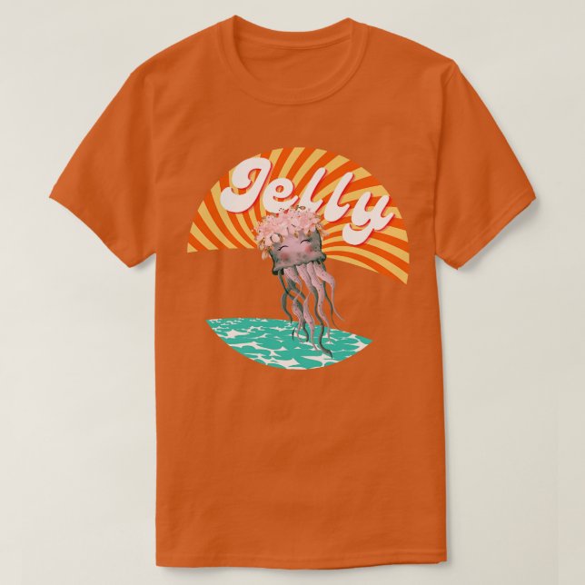 Sweet Jelly Mauve Stinger Jellyfish Design Gift Id T-Shirt (Design Front)