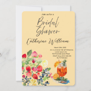 Sweet & Juicy Fruit Party Bridal Shower Invitation