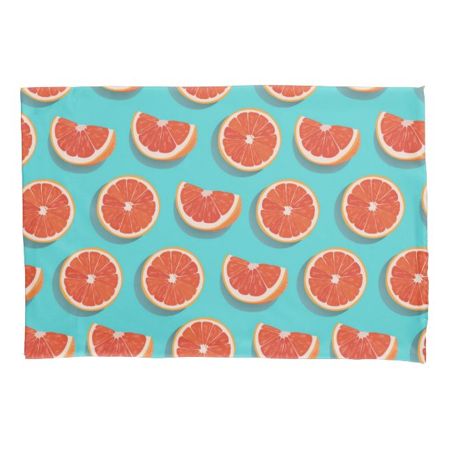 Sweet Juicy Orange Pattern Pillowcase (Front-Left)