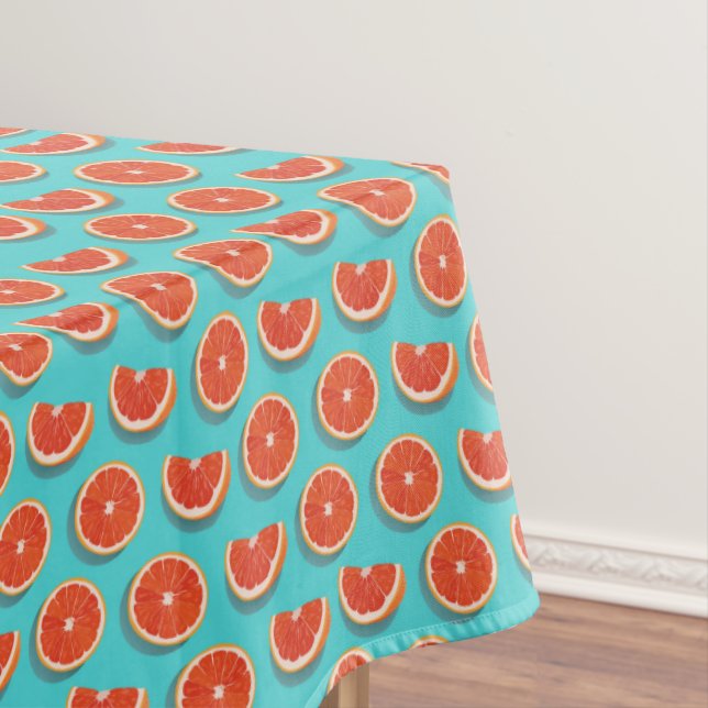 Sweet Juicy Orange Pattern Tablecloth (In Situ)