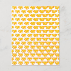 Sweet Juicy Orange Slice Pattered Scrapbooking