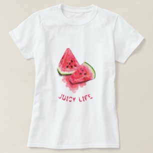 Sweet Juicy Watermelon Pieces Tasty  Add Your Text T-Shirt