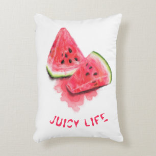 Sweet Juicy Watermelon Pillow - Custom Text