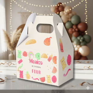 Sweet kawaii gummi candies birthday favour box