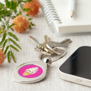 Sweet Kawaii Ice Cream Key Ring