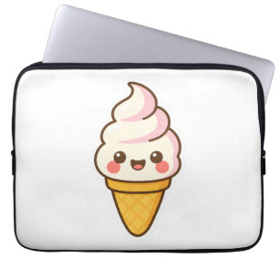Sweet Kawaii Ice Cream Laptop Sleeve