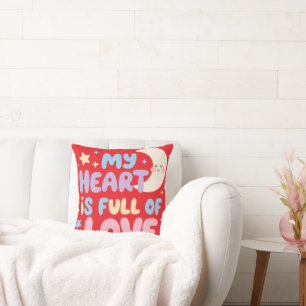 Sweet Kids Affirmation My Heart Full of Love Cushion