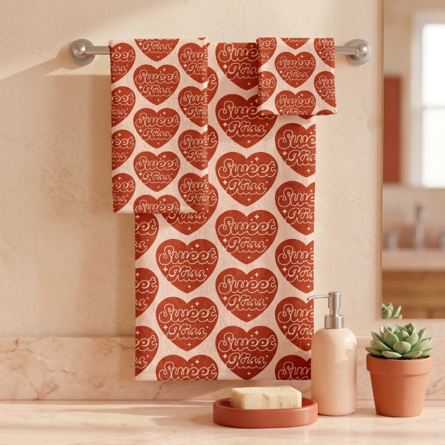 Sweet Kiss Bath Towel Set (Creator Uploaded)