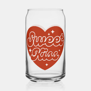 Sweet Kiss Can Glass