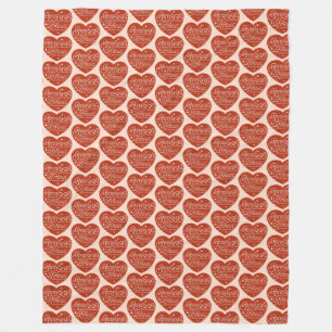 Sweet Kiss Fleece Blanket