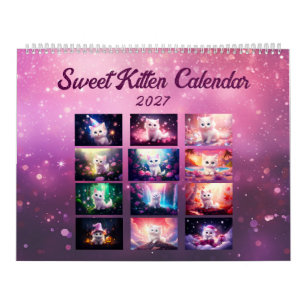 Sweet Kitten 2027 Year Magic Calendar