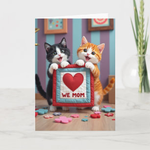 Sweet Kitten Mom Card