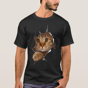 Sweet Kitten Torn Cloth   Cat  Cat Owner Cat Lady T-Shirt