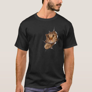 Sweet Kitten Torn Cloth Cat Cat Owner Cat Lady T-Shirt