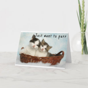 "SWEET KITTENS" HAPPY BIRTHDAY CARD