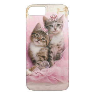 Sweet Kittens in Tiaras and Pink Sparkly Tutu Case-Mate iPhone Case