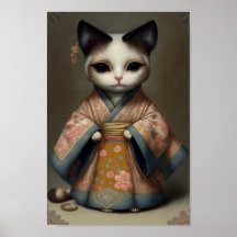 Sweet Kitty as a Geisha Girl in Kimono Robe