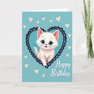 Sweet Kitty Birthday Card
