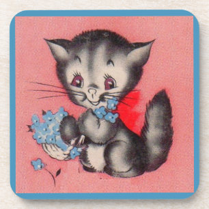 sweet kitty cat coaster