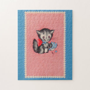 sweet kitty cat jigsaw puzzle