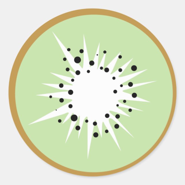 Sweet Kiwi Classic Round Sticker (Front)