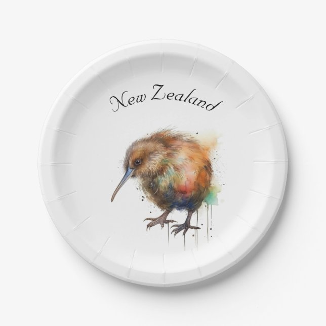 Sweet Kiwi, custom Paper Plate (Front)