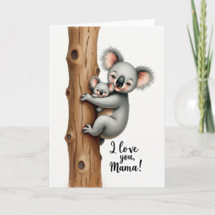 Sweet Koala Mothers Day Card