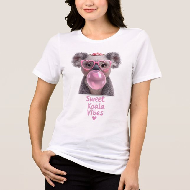 Sweet Koala Vibes T-Shirt Tri-Blend Shirt (Front)