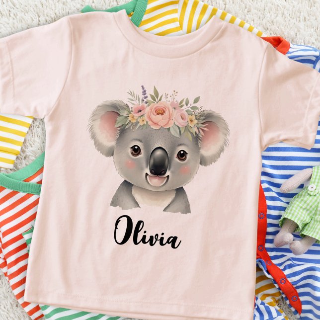 Sweet Koala Wearing Crown Made of Colourful Flower (Creator Uploaded)