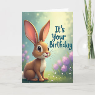 Sweet Lagomorph Birthday Card