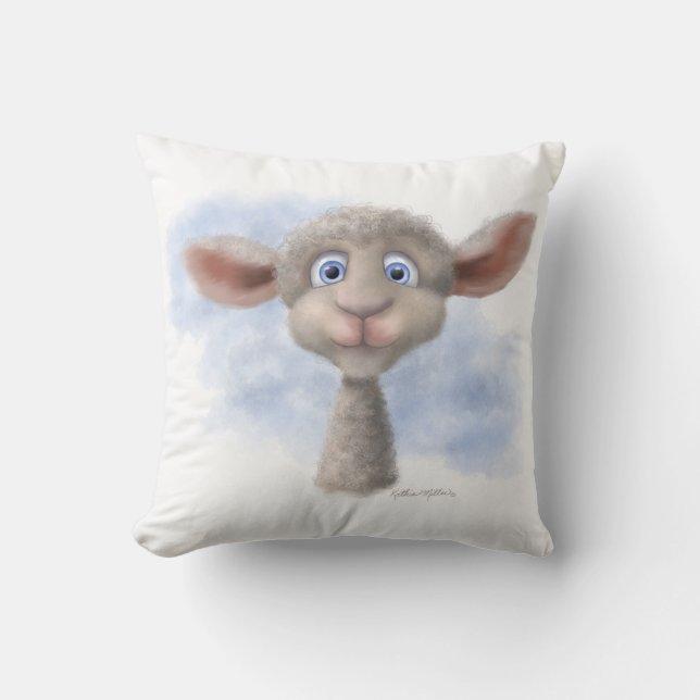 Sweet lamb Cartoon Cushion (Front)