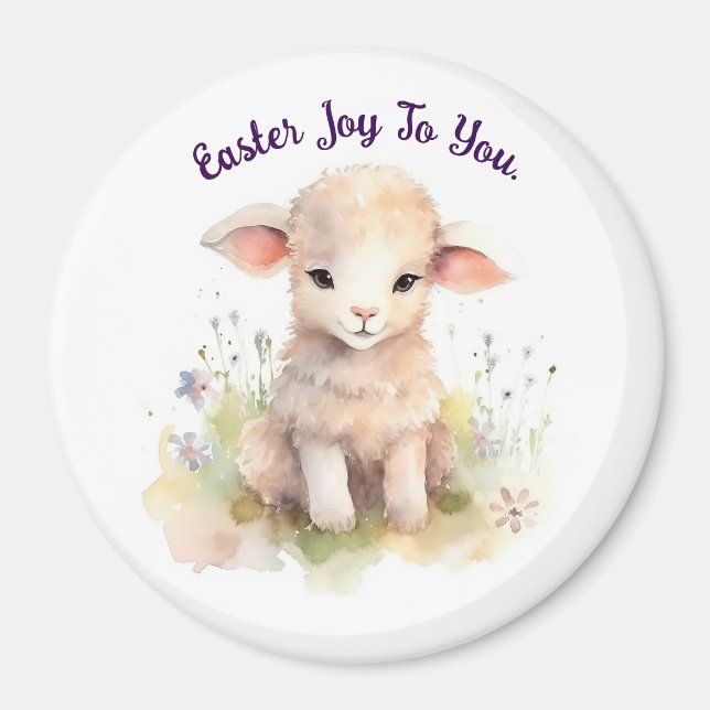 Sweet Lamb Easter Magnet (Front)
