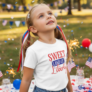 Sweet Land of Liberty 4th July T-Shirt for Kids