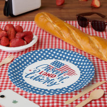 Sweet Land of Liberty Blue Stars Patriotic