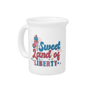 Sweet Land Of Liberty Patriotic Pitcher