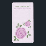 Sweet Lavender Floral<br><div class="desc">Adorable illustration of two purple flowers on a light purple and white polka dots background.</div>