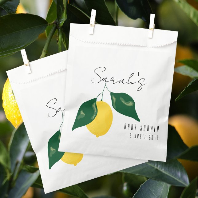 Sweet lemon Baby Shower Favour Bags (Creator Uploaded)