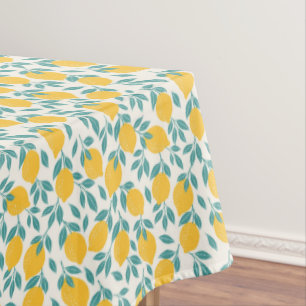 Sweet Lemon Branches Pattern Tablecloth