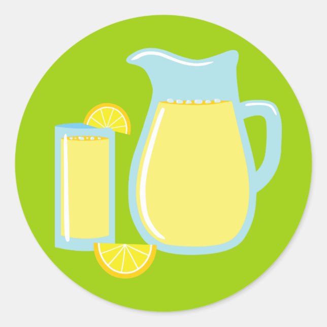 Sweet Lemonade Classic Round Sticker (Front)