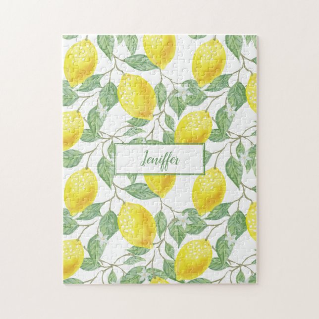 Sweet lemons yellow summer.                      jigsaw puzzle (Vertical)