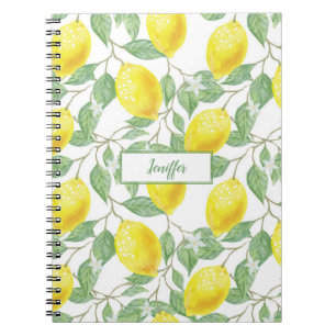 Sweet lemons yellow summer.                      notebook