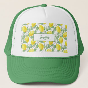 Sweet lemons yellow summer. trucker hat