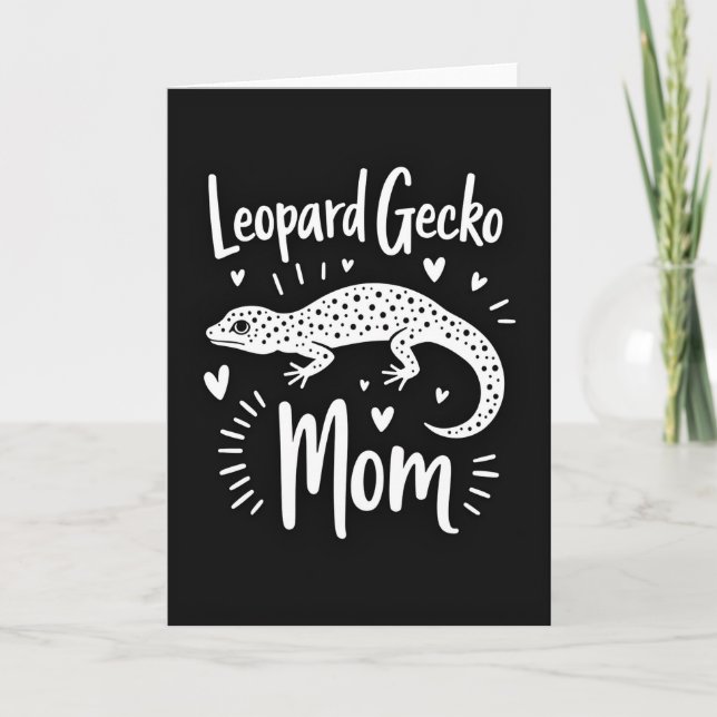 Sweet Leopard Gecko Mum Card (Front)