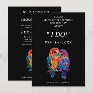 🌈 Sweet LGBTQ Eternal Unity wedding Save The Date